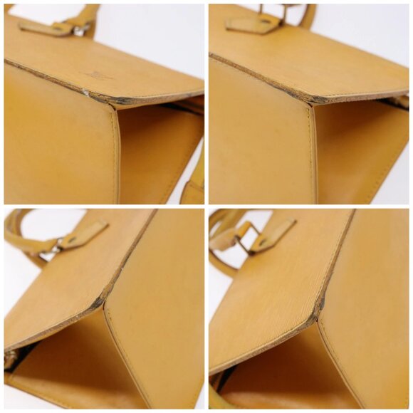 LOUIS VUITTON Epi Sac Triangle Hand Bag Yellow M52099 LV Auth BA5251 - Picture 14 of 16
